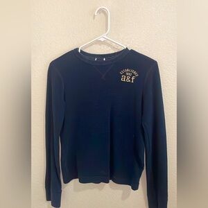 Blue Abercrombie and Fitch crew neck sweater